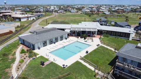 Beachhead pool and grounds aerial view