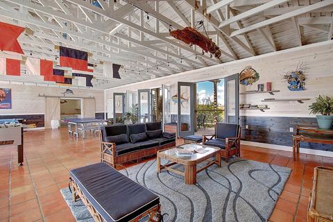 Beachhead game room with foosball and ping pong