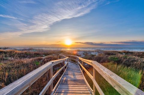 Beachhead boardwalk at sunrise