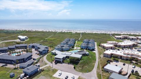 Beachhead Gulf coastline aerial view